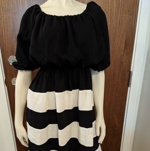 Black and White Beach Dress